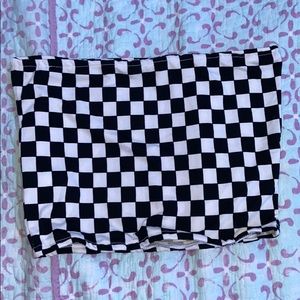 Race car print tube top